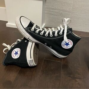 Converse Chuck Taylor All Star Black Jigh Top Sneaker Men 8 Women 10
